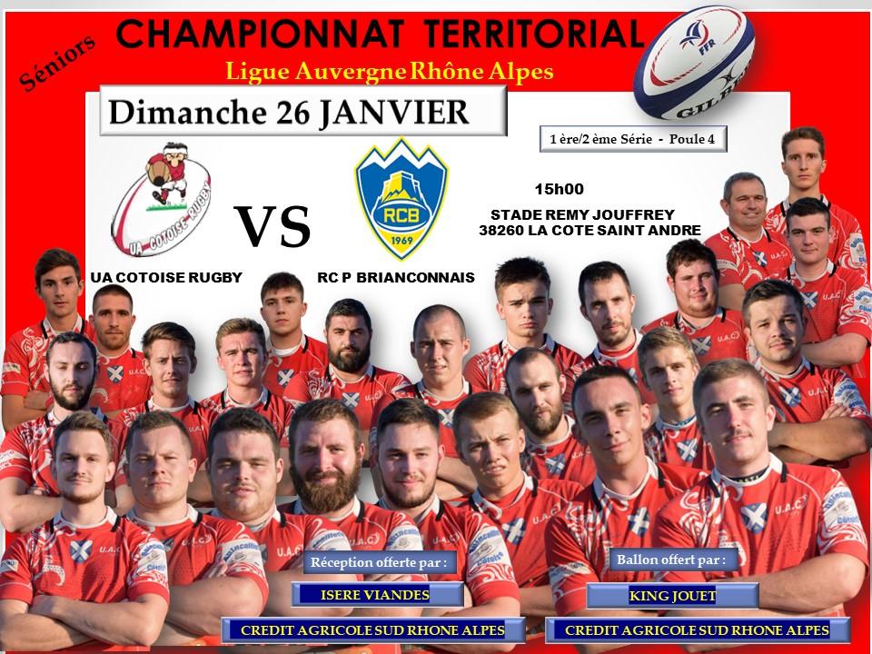 Affiche match uac vs brianconnais journee 2