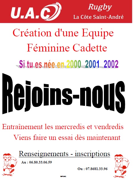 Affiche recrutement feminines bon