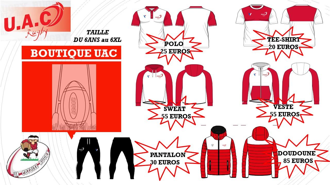 Boutique 1 uac rugby 2021 2022