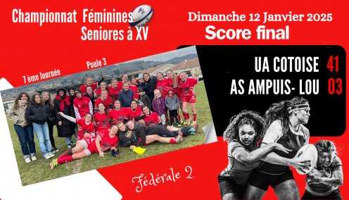 Feminines seniores du 12 janvier 2025