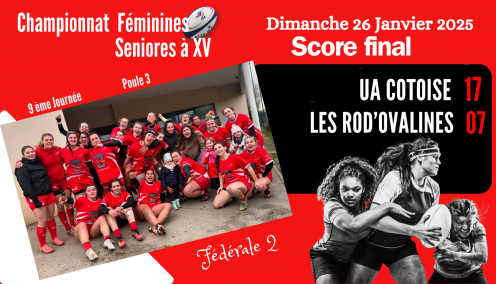 Feminines seniores du 26 janvier 2025