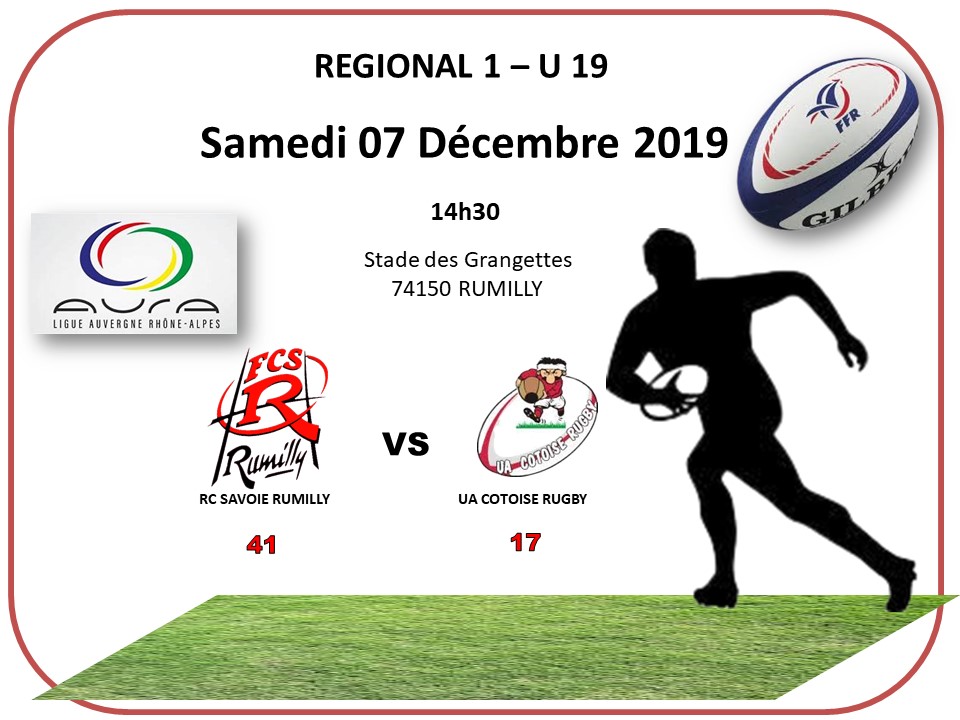 Juniors samedi 07 decembre 2019 14h30 1