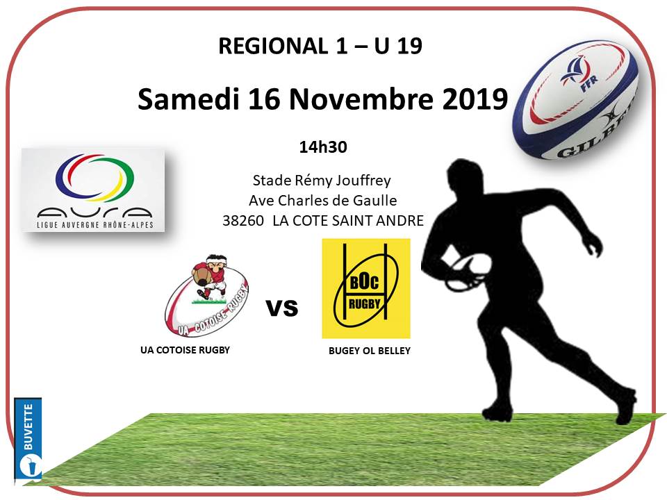 Juniors samedi 16 novembre 2019 14h30