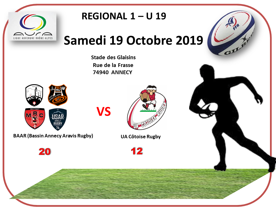 Juniors samedi 19 octobre 16h00 1