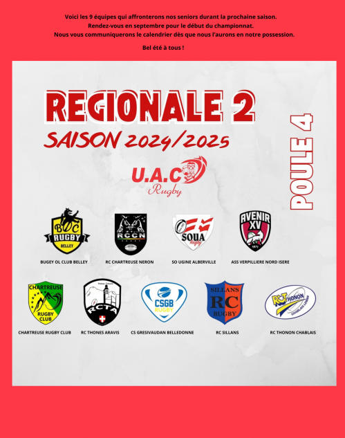 Poule 4 et saison 2024 2025