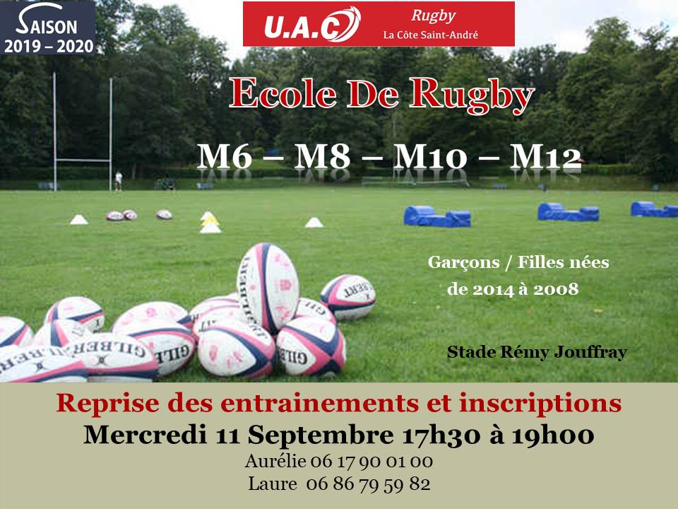 Reprise des entrainements et inscriptions ok 1