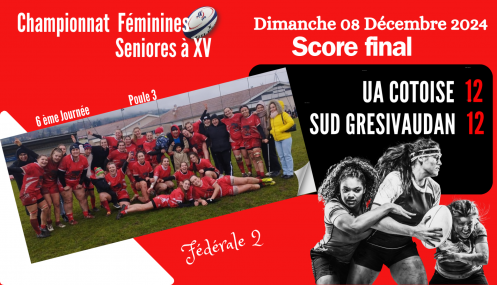 Resultats feminines du 08 decembre 2024
